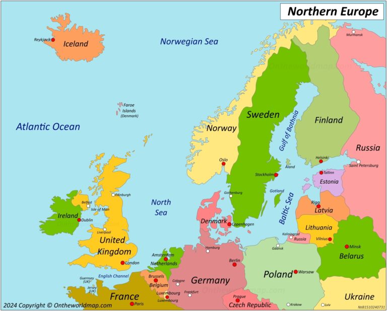 Map Of Northern Europe Ontheworldmap