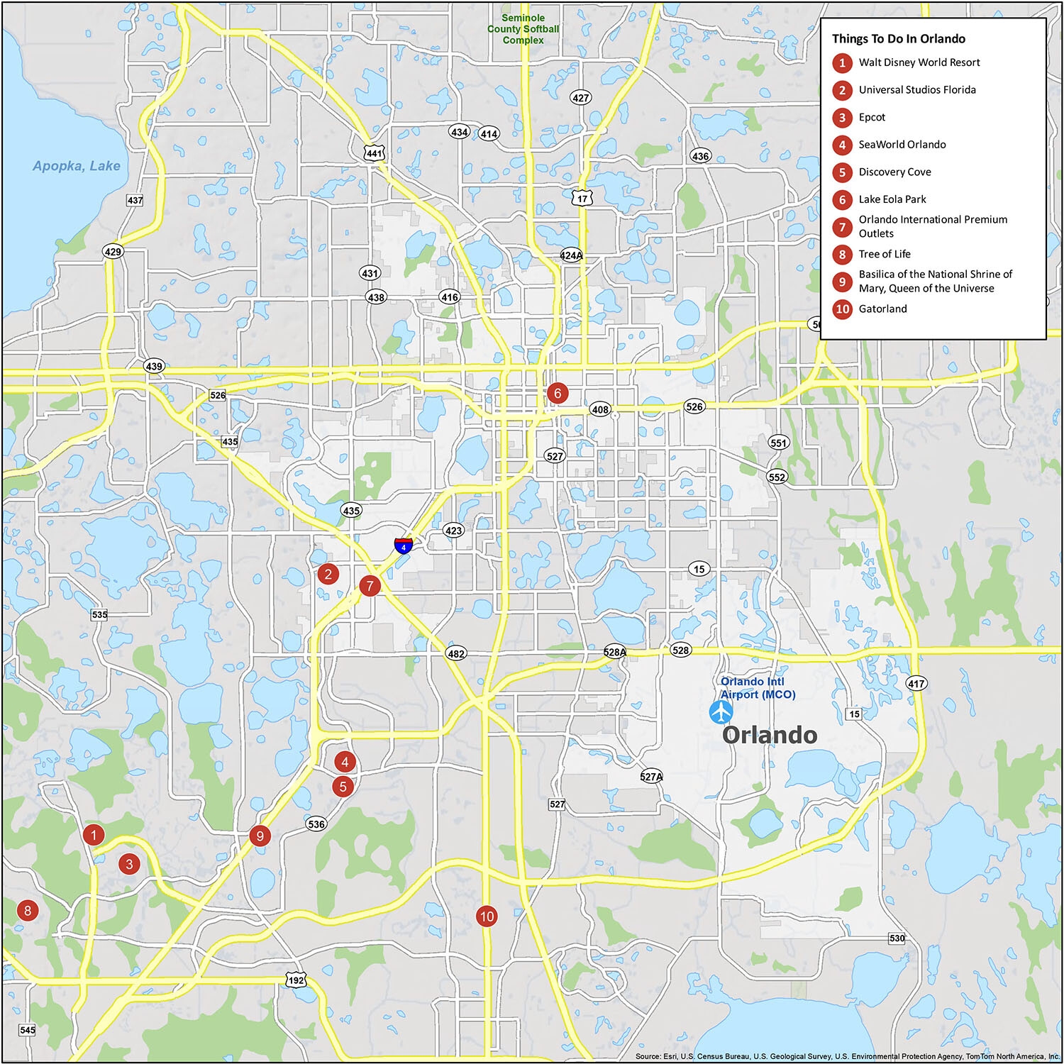 Map Of Orlando Florida GIS Geography Map Of Orlando Florida GIS Geography