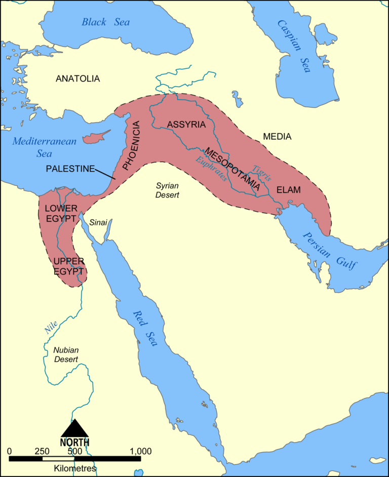 Map Of The Fertile Crescent World History Encyclopedia
