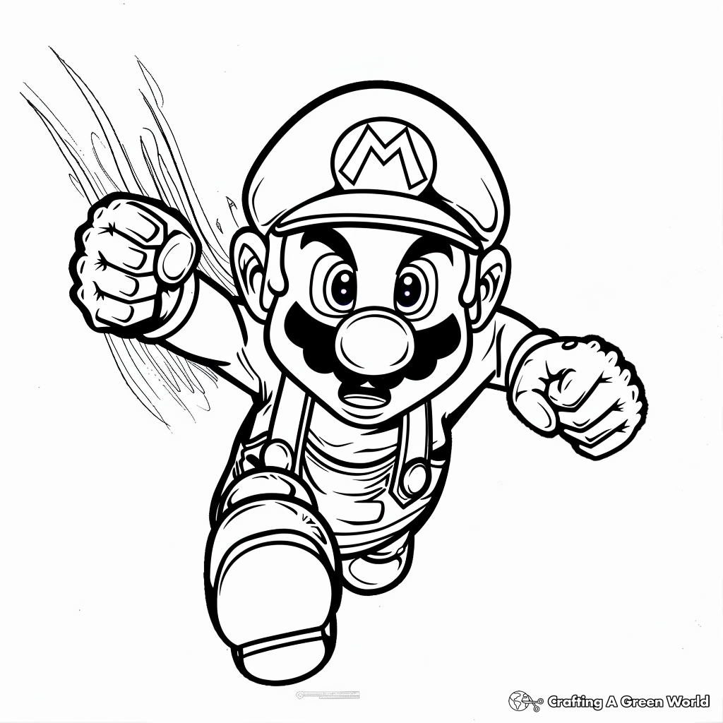 Mario Movie Coloring Pages Free U0026 Printable 