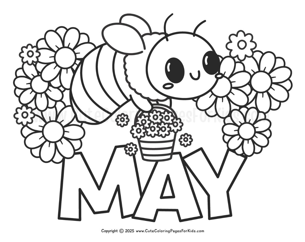 May Coloring Sheets Printable May Coloring Sheets Printable