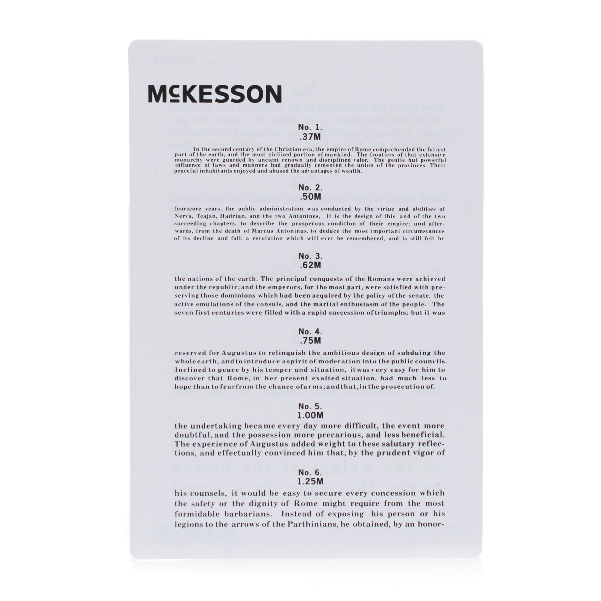 Mckesson Vision Screening Chart McKesson Jaeger Eye Test Chart Handheld 12 Vision Card 4 75x7 Eye Chart