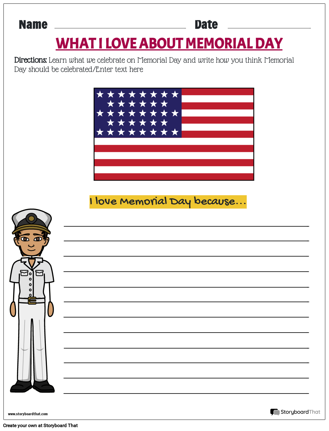 Memorial Day Worksheets For Preschool Kindergarten 2025