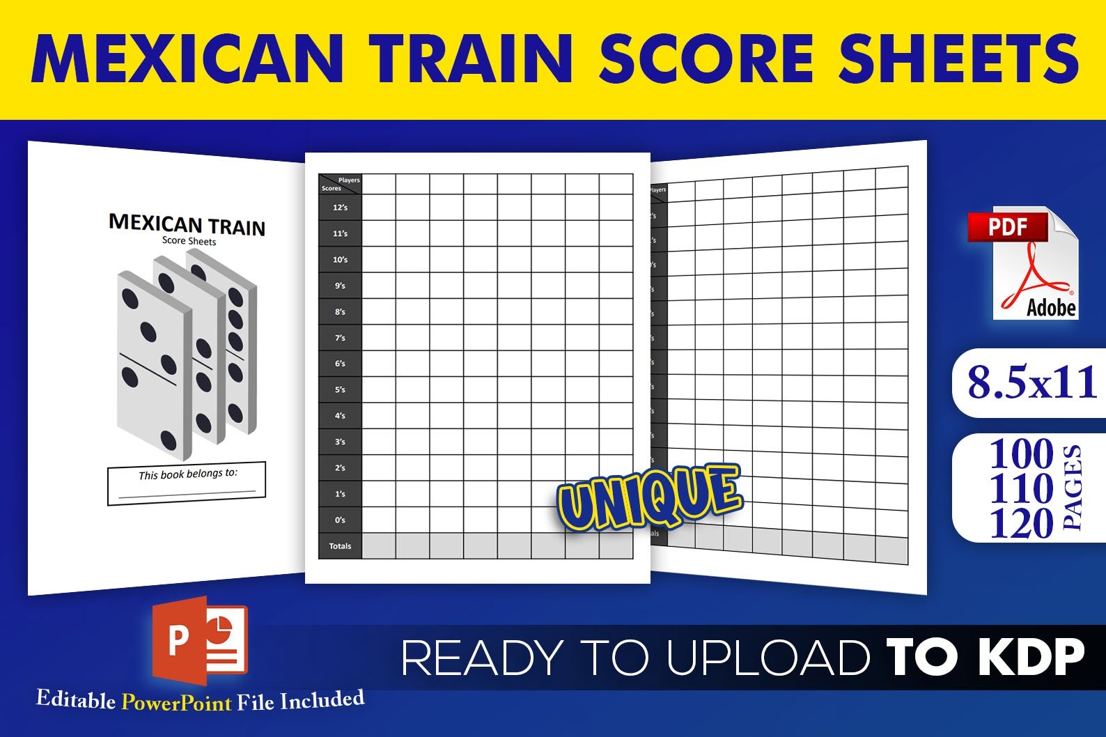 Mexican Train Score Sheet Printable