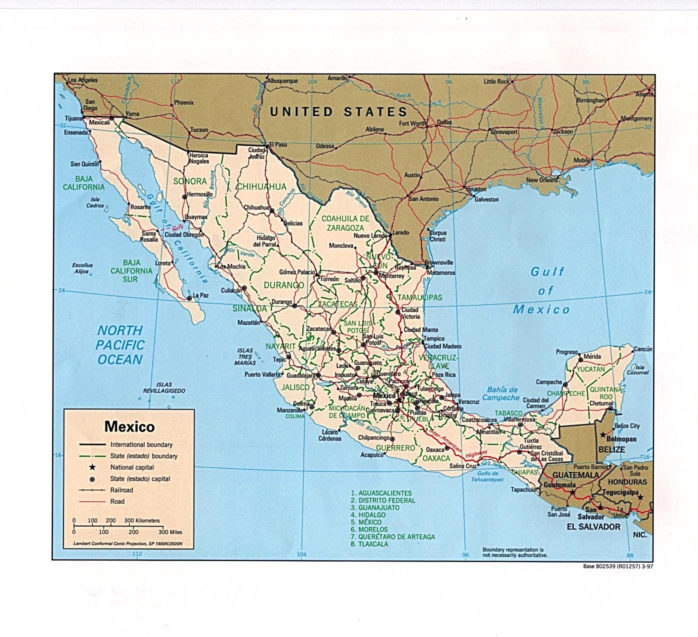 Map Of Mexico Printable Map Of Mexico Printable