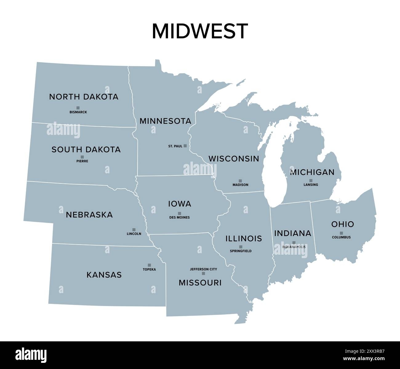 Midwest Map Hi res Stock Photography And Images Alamy Midwest Map Hi res Stock Photography And Images Alamy