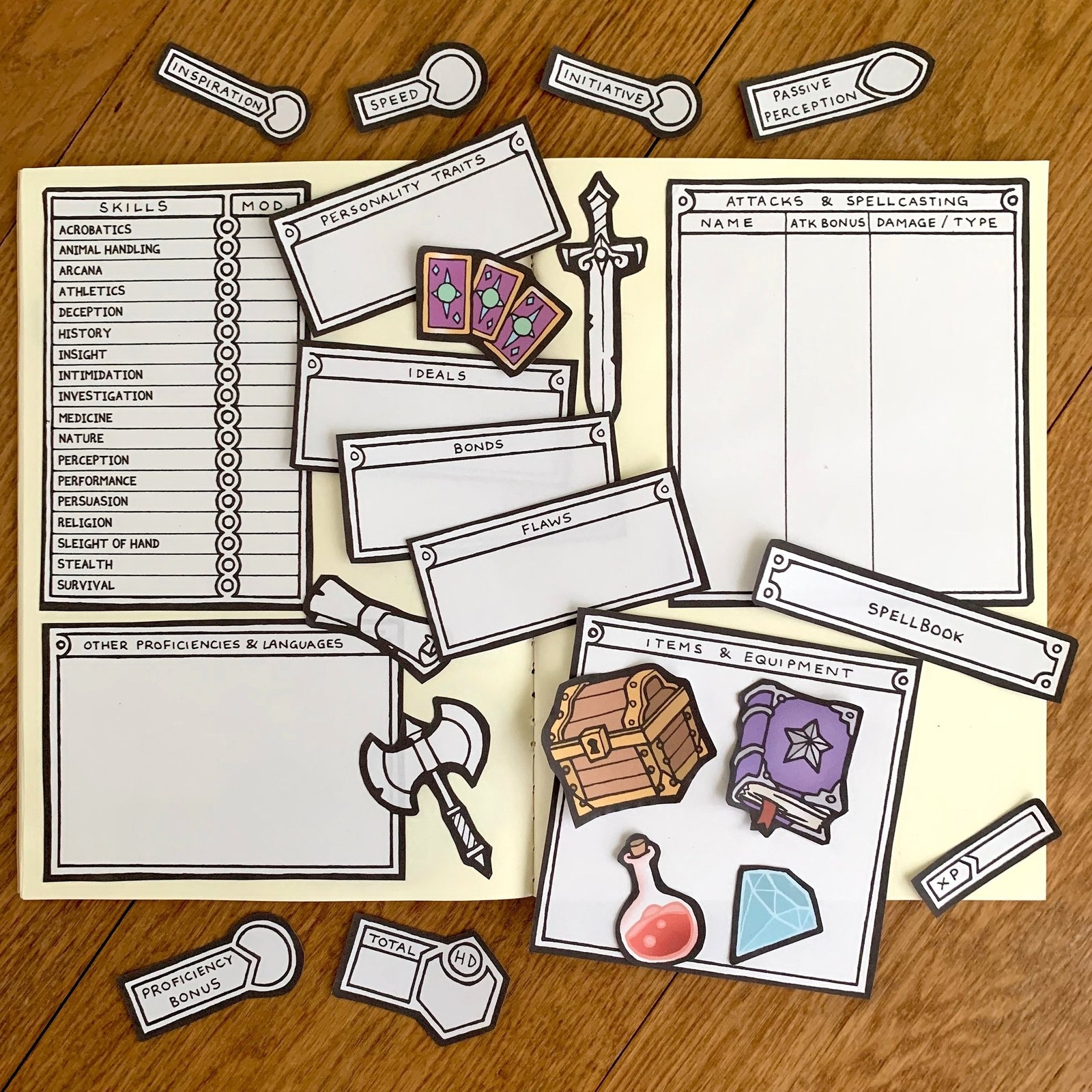 Printable 3.5 Character Sheet