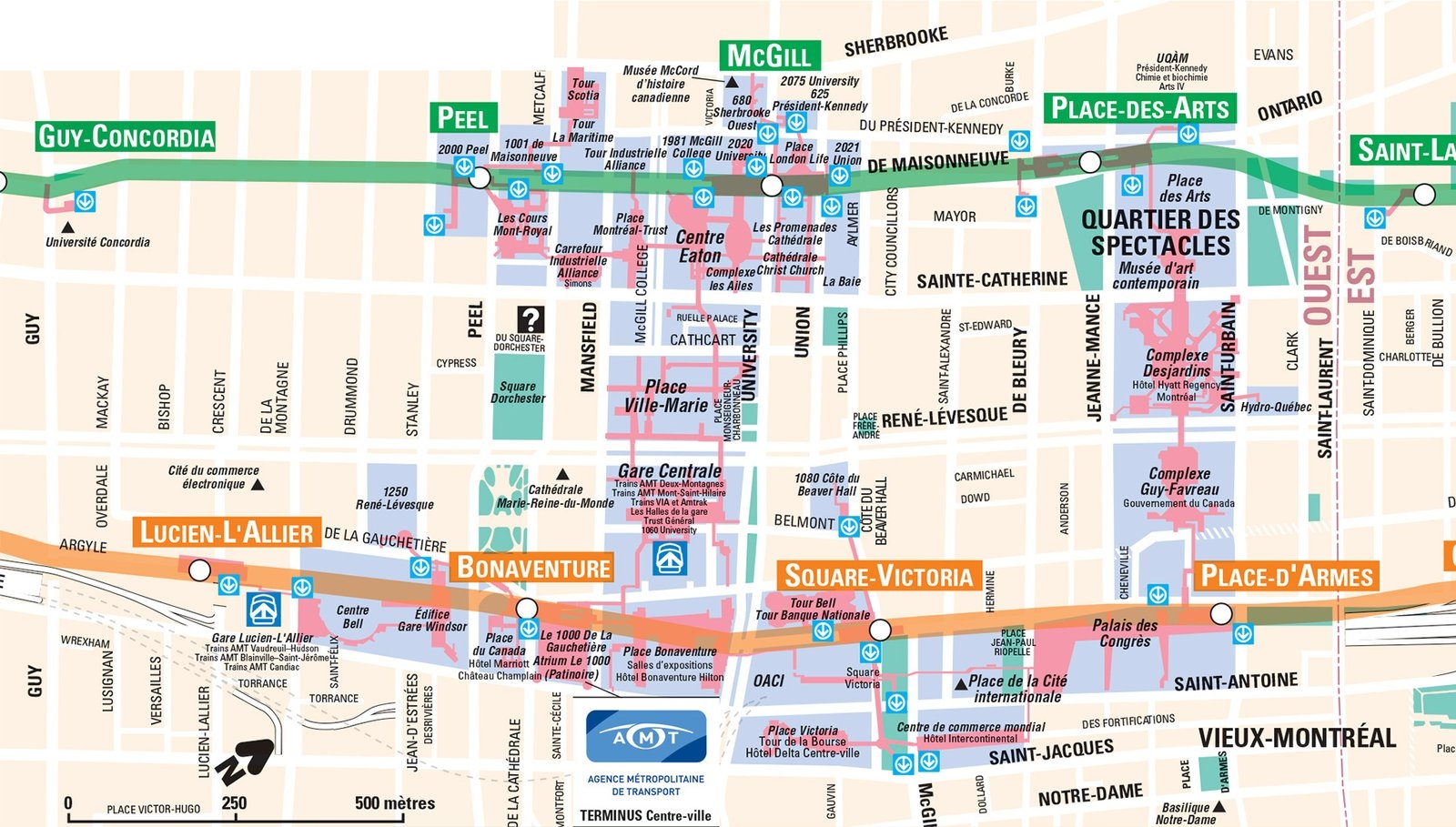 Montreal Underground City Map Go Montreal Tourism Guide Montreal Underground City Map Go Montreal Tourism Guide