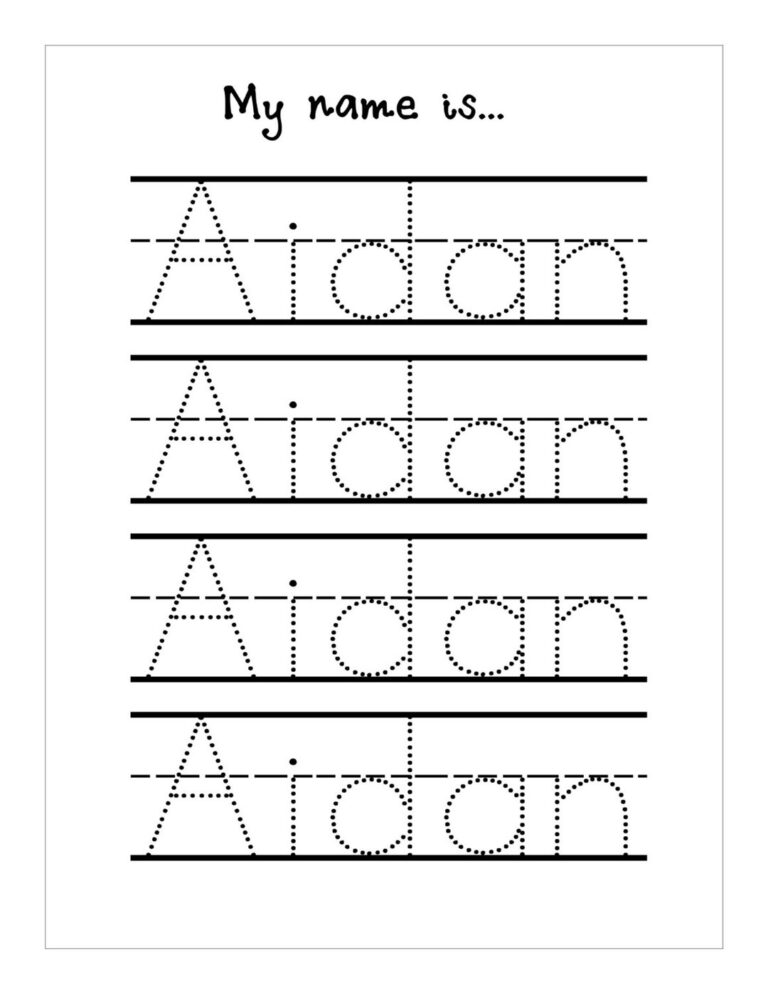 Name Trace Worksheet DIGITAL FILE Printable For Pre Schoolers kindergarteners Etsy Israel