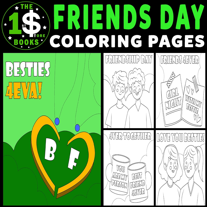 National Best Friends Day Friendship Day June Holiday Coloring Sheets Made By Teachers