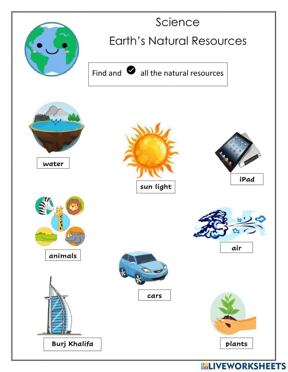 Natural Resources Worksheet For KG Live Worksheets Worksheets Library Natural Resources Worksheet For KG Live Worksheets Worksheets Library