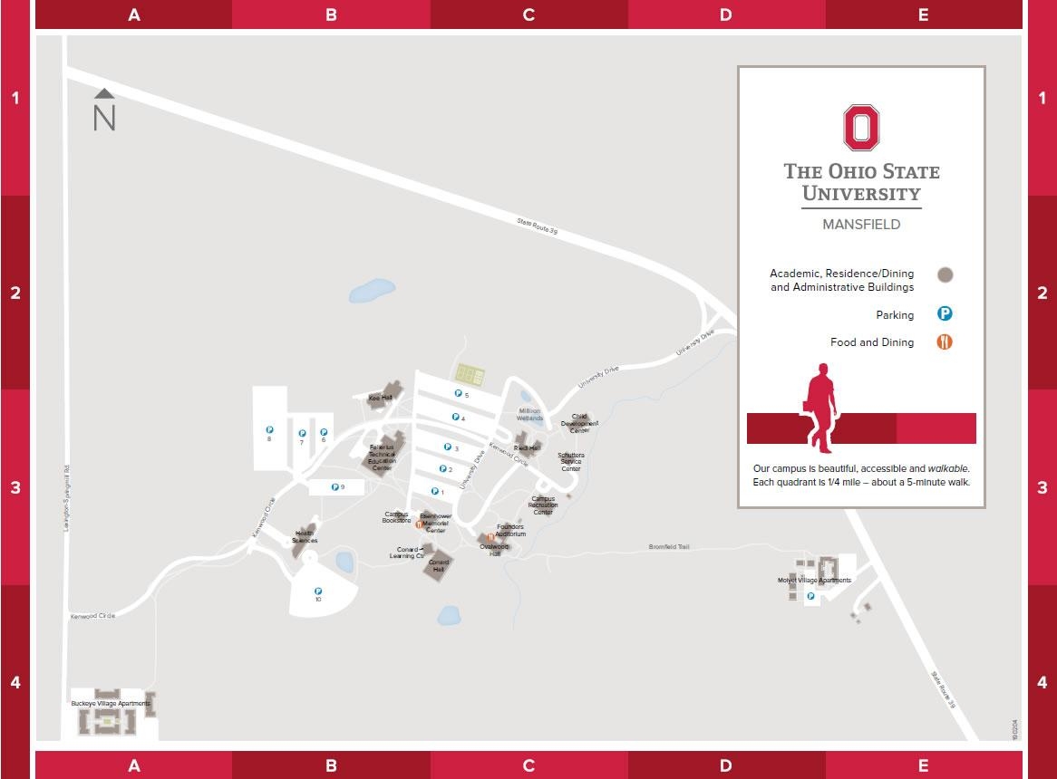 Navigate Ohio State University At Mansfield With Our Campus Map Find Your Way Around The Ohio State University