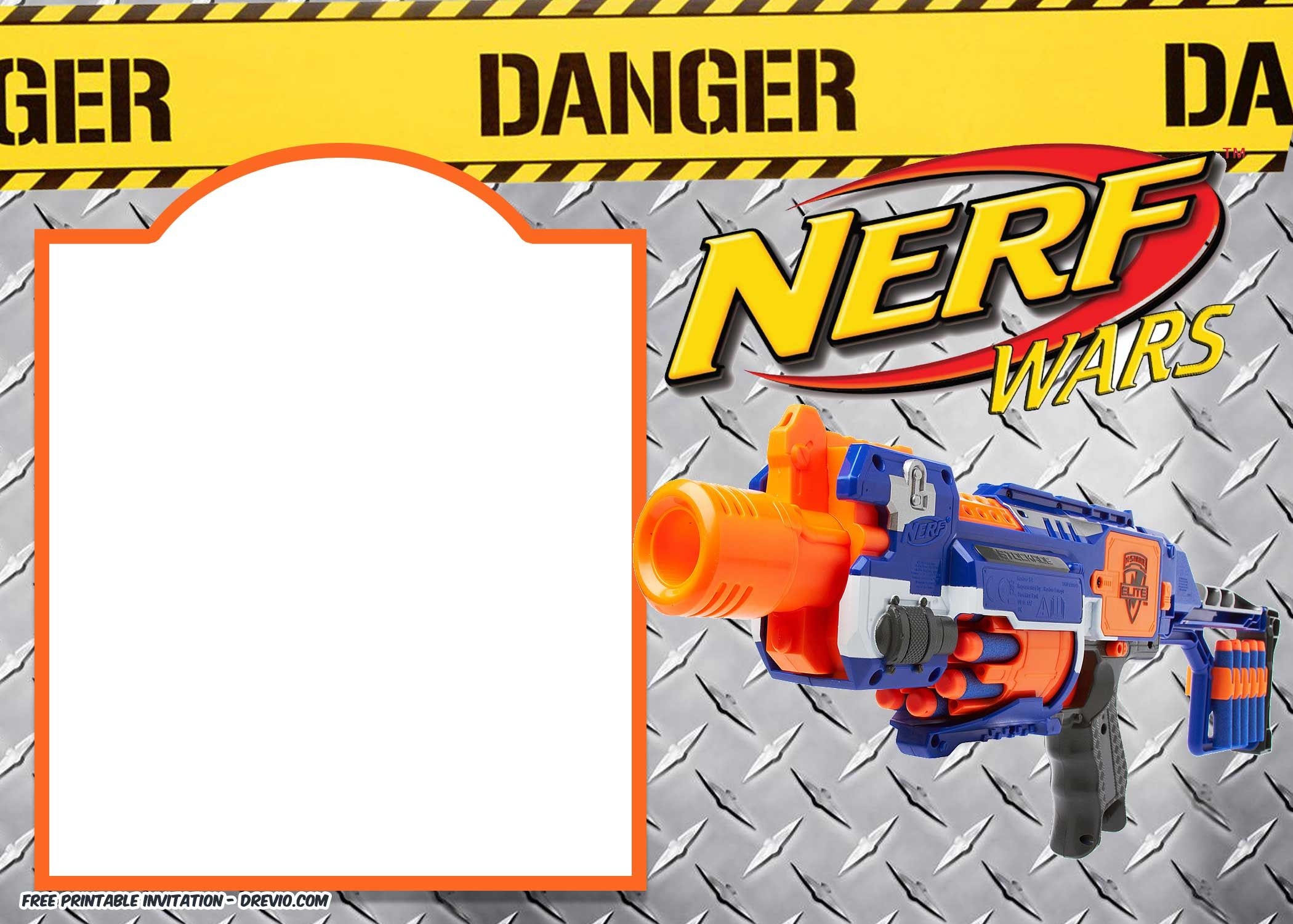 Nerf Gun Party Invitation Templates Download This Invitation For Worksheets Library