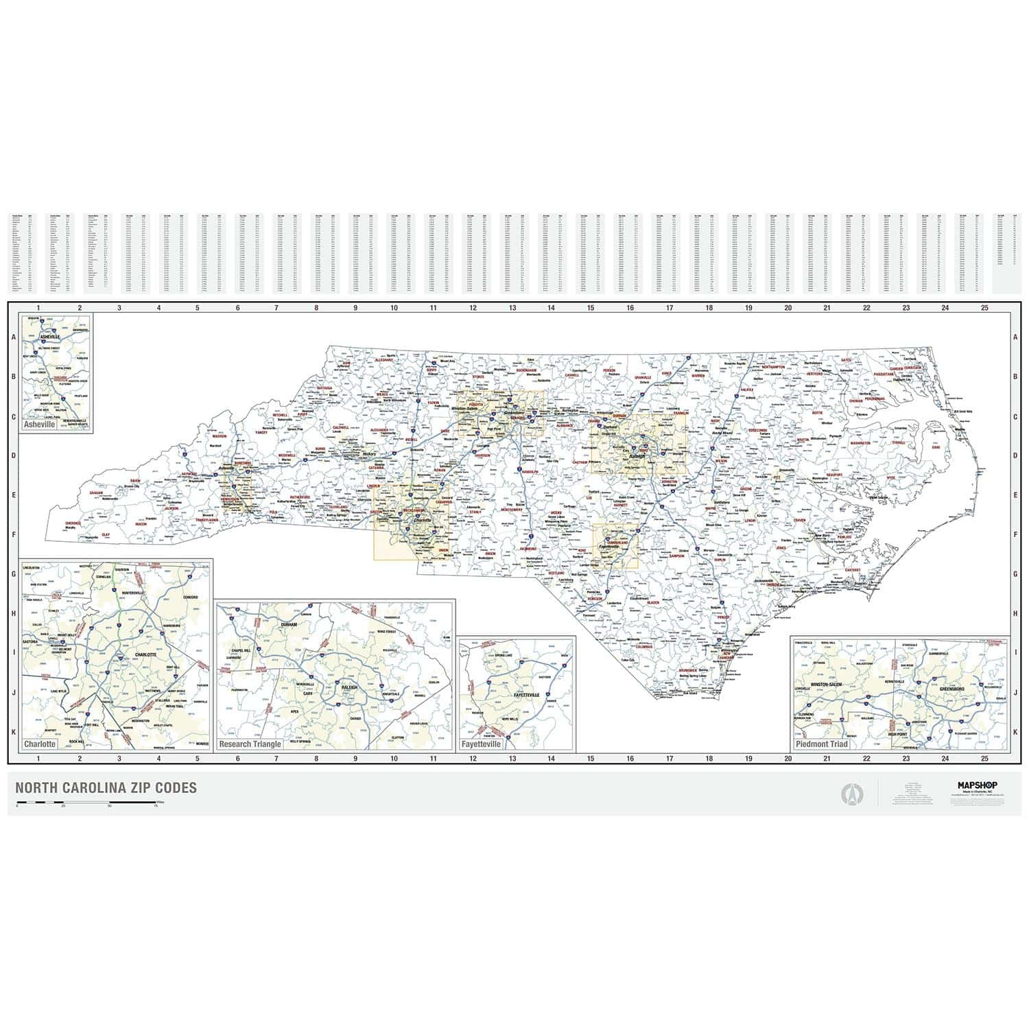 Printable Nc Zip Code Map Printable Nc Zip Code Map