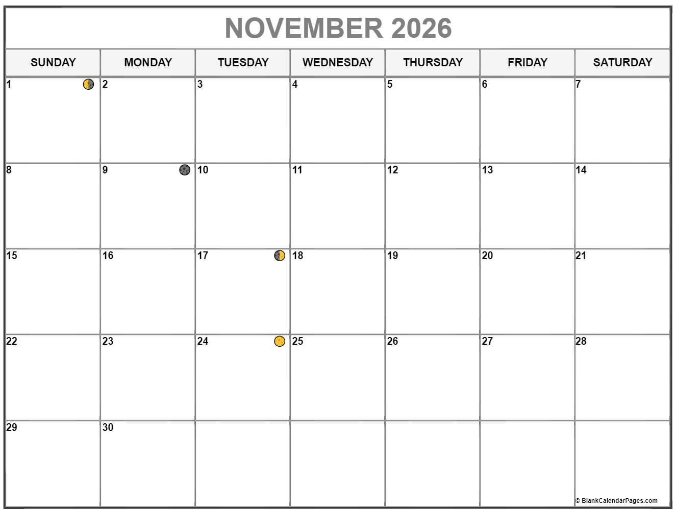 November 2025 Lunar Calendar Moon Phase Calendar November 2025 Lunar Calendar Moon Phase Calendar