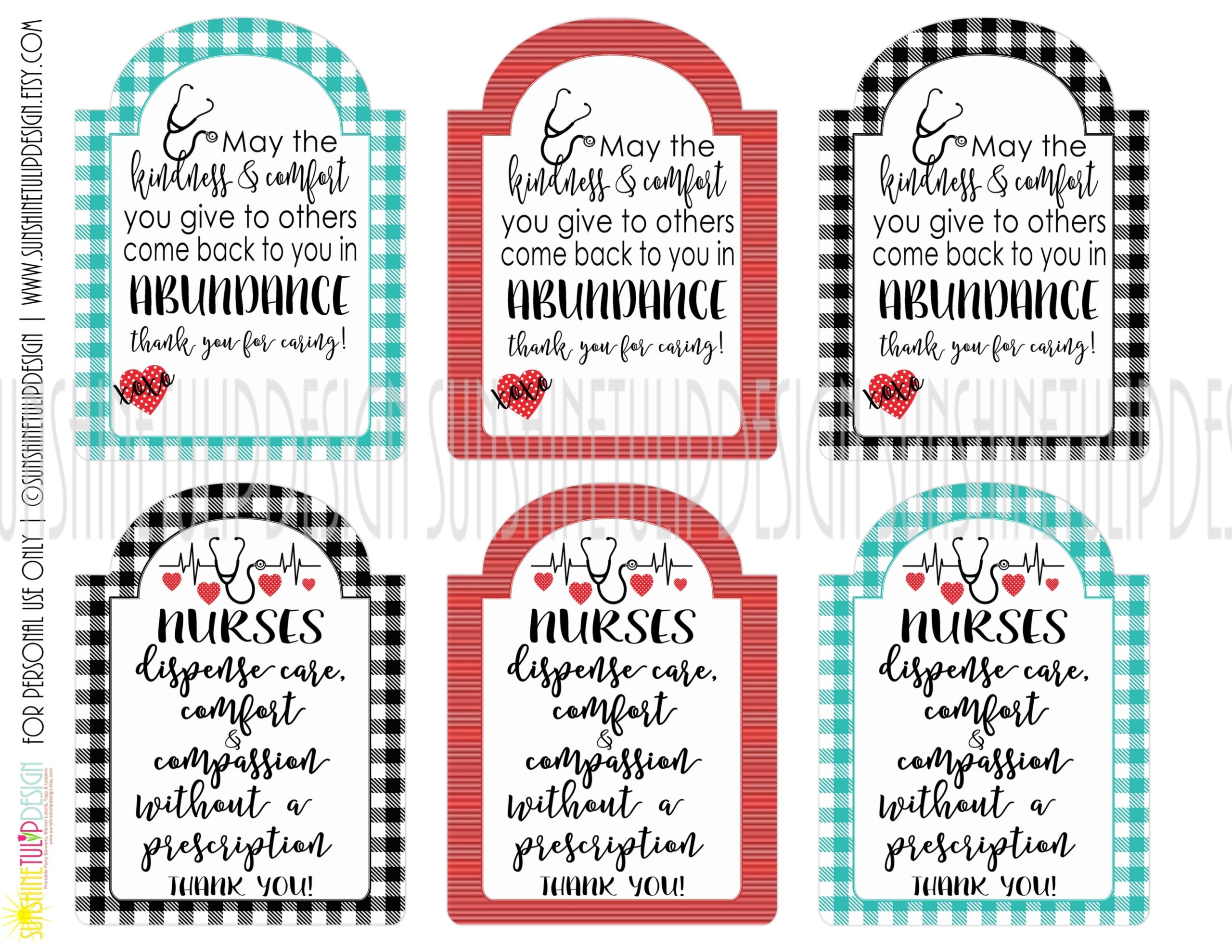 Free Printable Nurse Appreciation Templates Free Printable Nurse Appreciation Templates