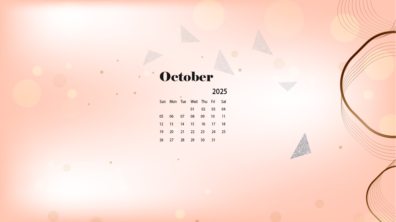 October 2025 Desktop Wallpaper Calendar CalendarLabs