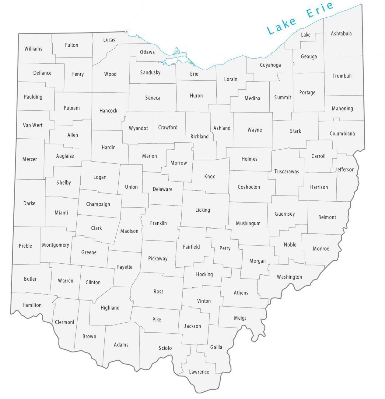 Ohio County Map GIS Geography