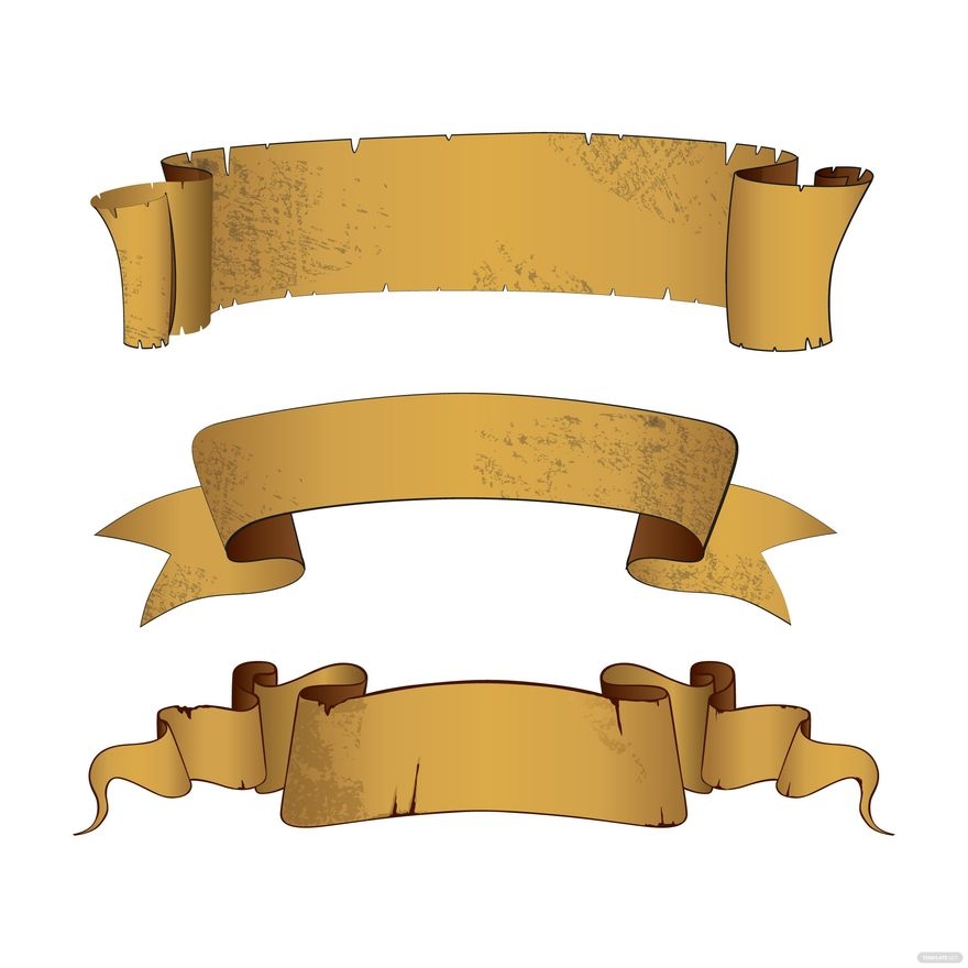 Old Ribbon Banner Vector In Illustrator JPG SVG EPS PNG Download Template