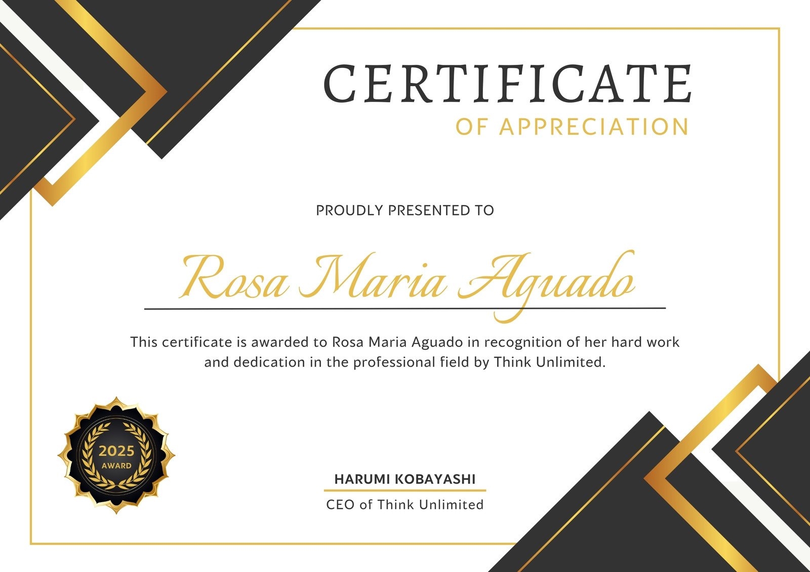 Free Printable Professional Certificate Templates
