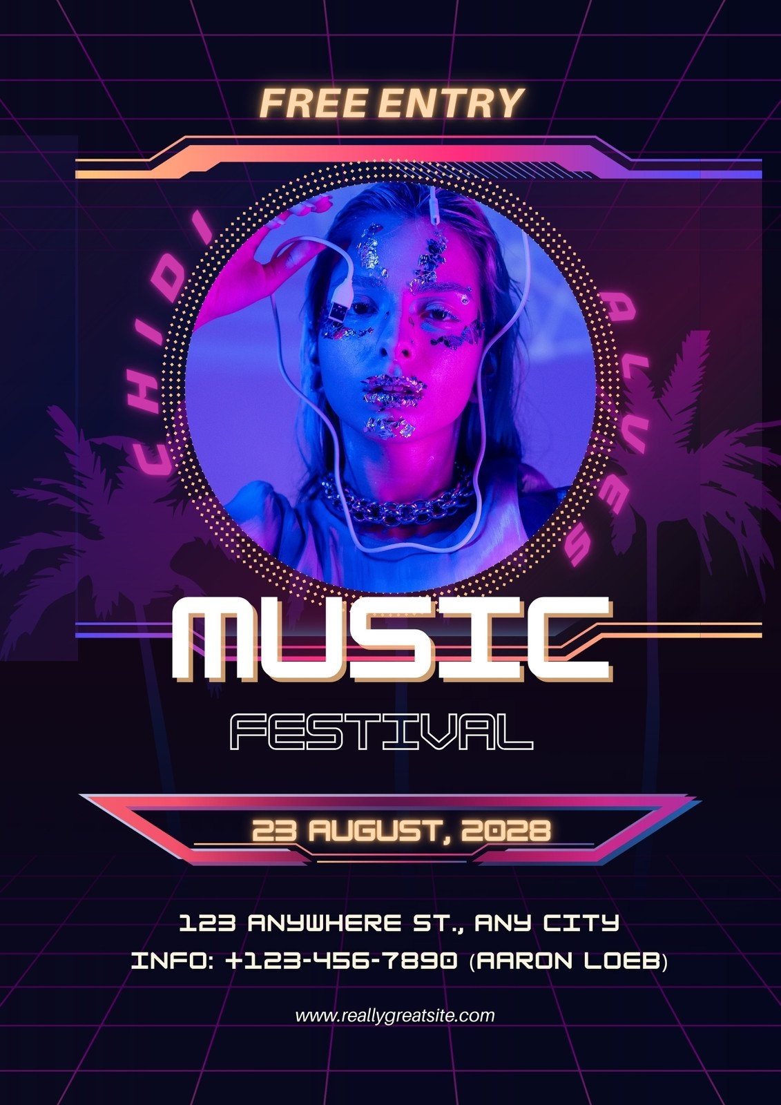 Free Printable Purple Flyer Templates