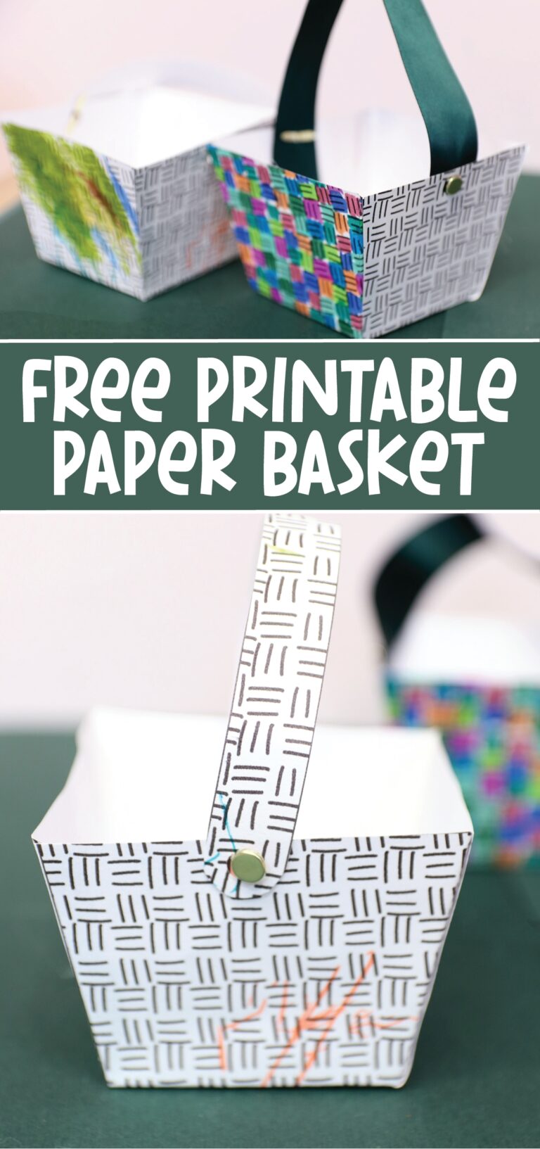 Paper Basket Templates FREE Printable Moms And Crafters