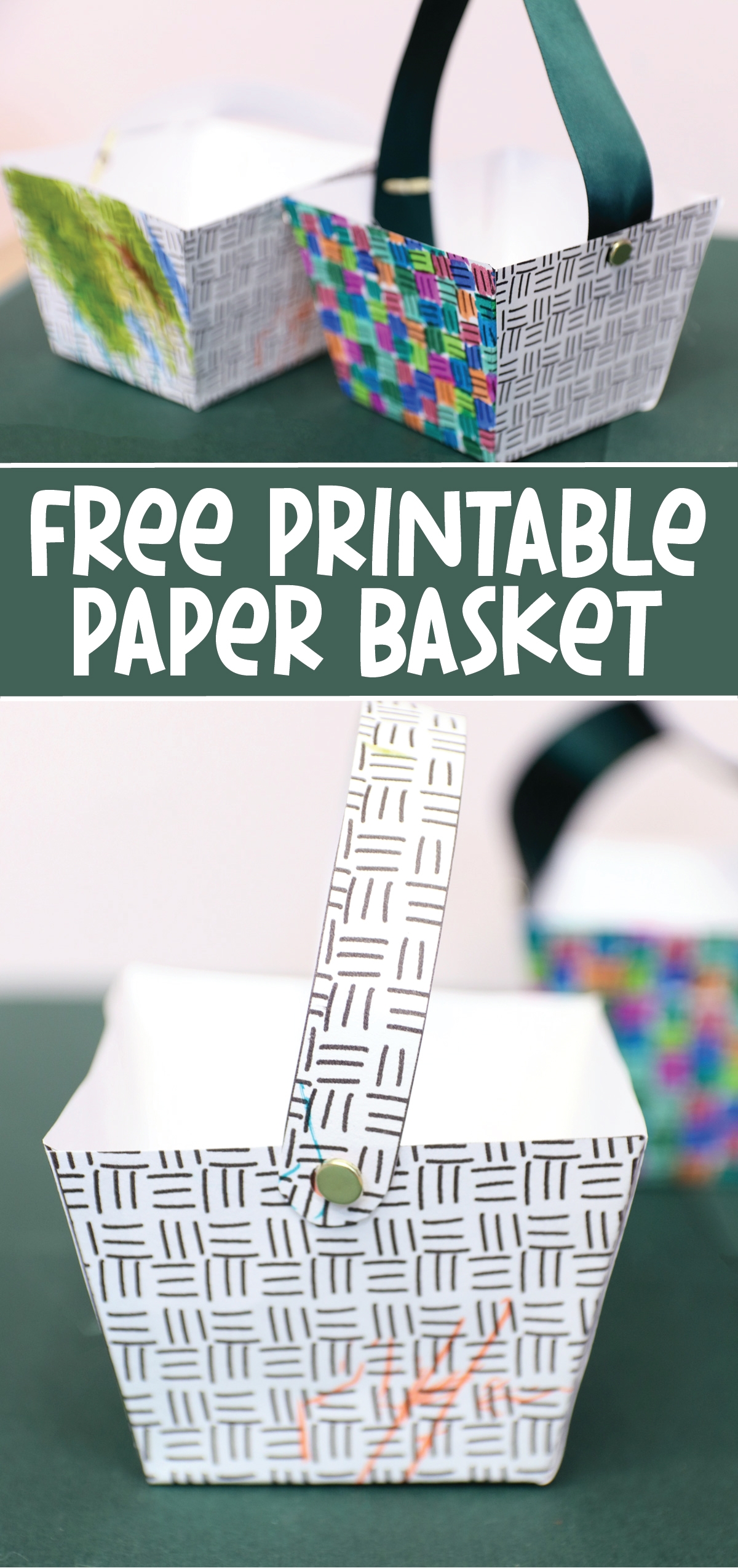 Paper Basket Templates FREE Printable Moms And Crafters