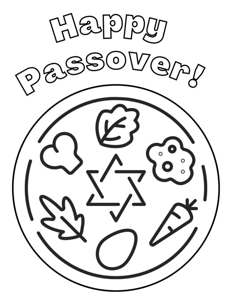 Passover Coloring Pages Passover Printables Jewish Coloring Pages Pesah Coloring Page Jewish Holiday Coloring Pages Pesach Coloring PDF Etsy New Zealand