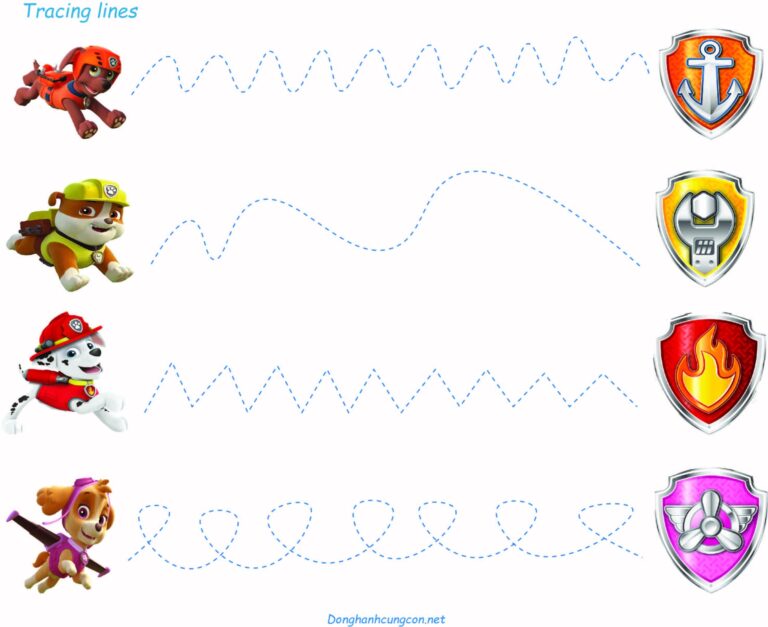 Paw Patrol Preschool Learning Worksheets Made By Teachers