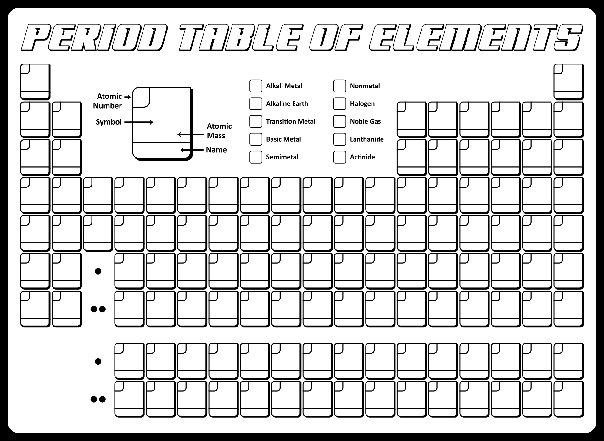 Periodic Table Template 10 Free PDF Printables Printablee Periodic Table Template 10 Free PDF Printables Printablee