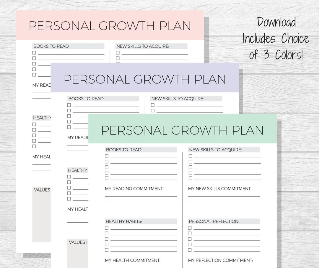 Personal Growth Plan Printable Personal Development Goal Worksheet Self Improvement Planner Goal Setting Printable Self Help Etsy Personal Growth Plan Printable Personal Development Goal Worksheet Self Improvement Planner Goal Setting Printable Self Help Etsy