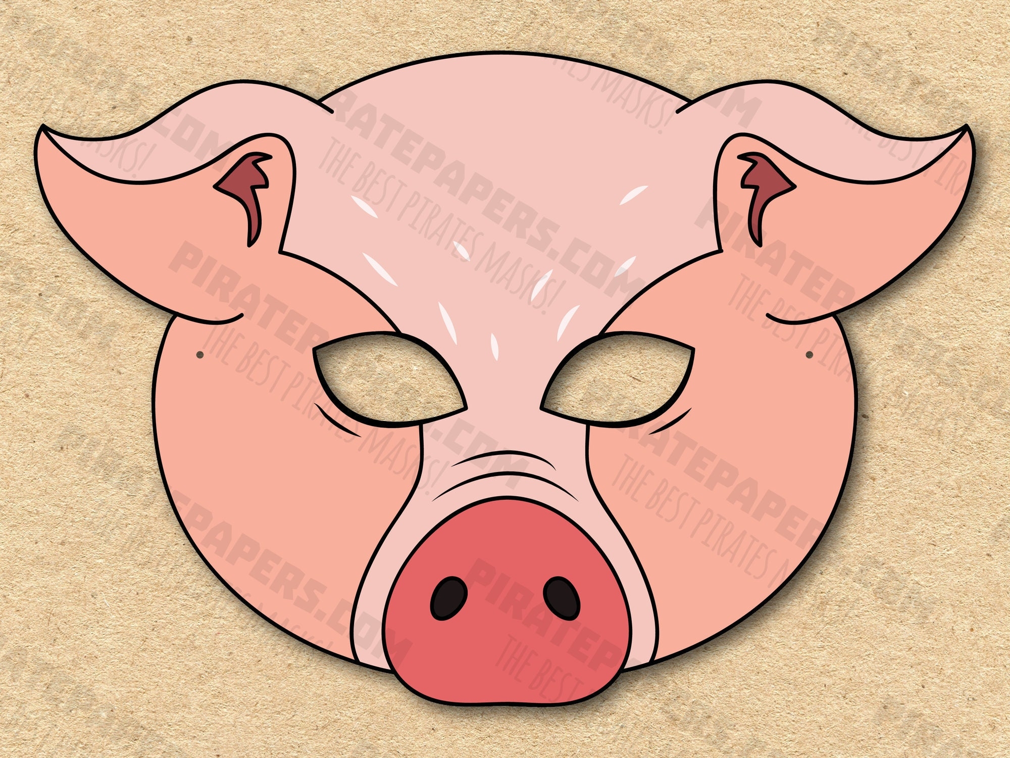 Pig Mask Printable Paper DIY For Kids And Adults PDF Template Instant Download For Birthdays Halloween Party Costumes Etsy Pig Mask Printable Paper DIY For Kids And Adults PDF Template Instant Download For Birthdays Halloween Party Costumes Etsy