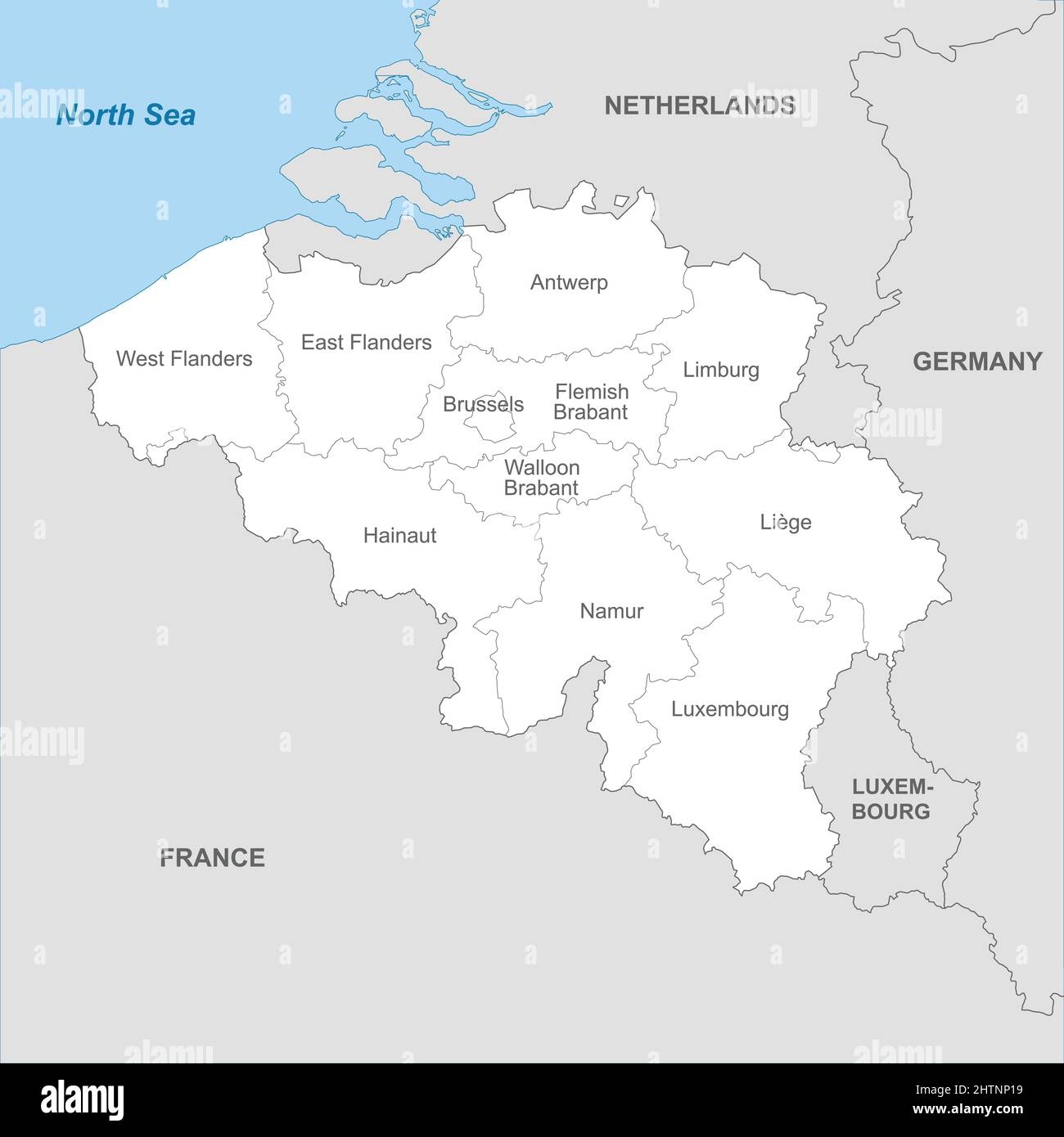 Belgium Map Printable
