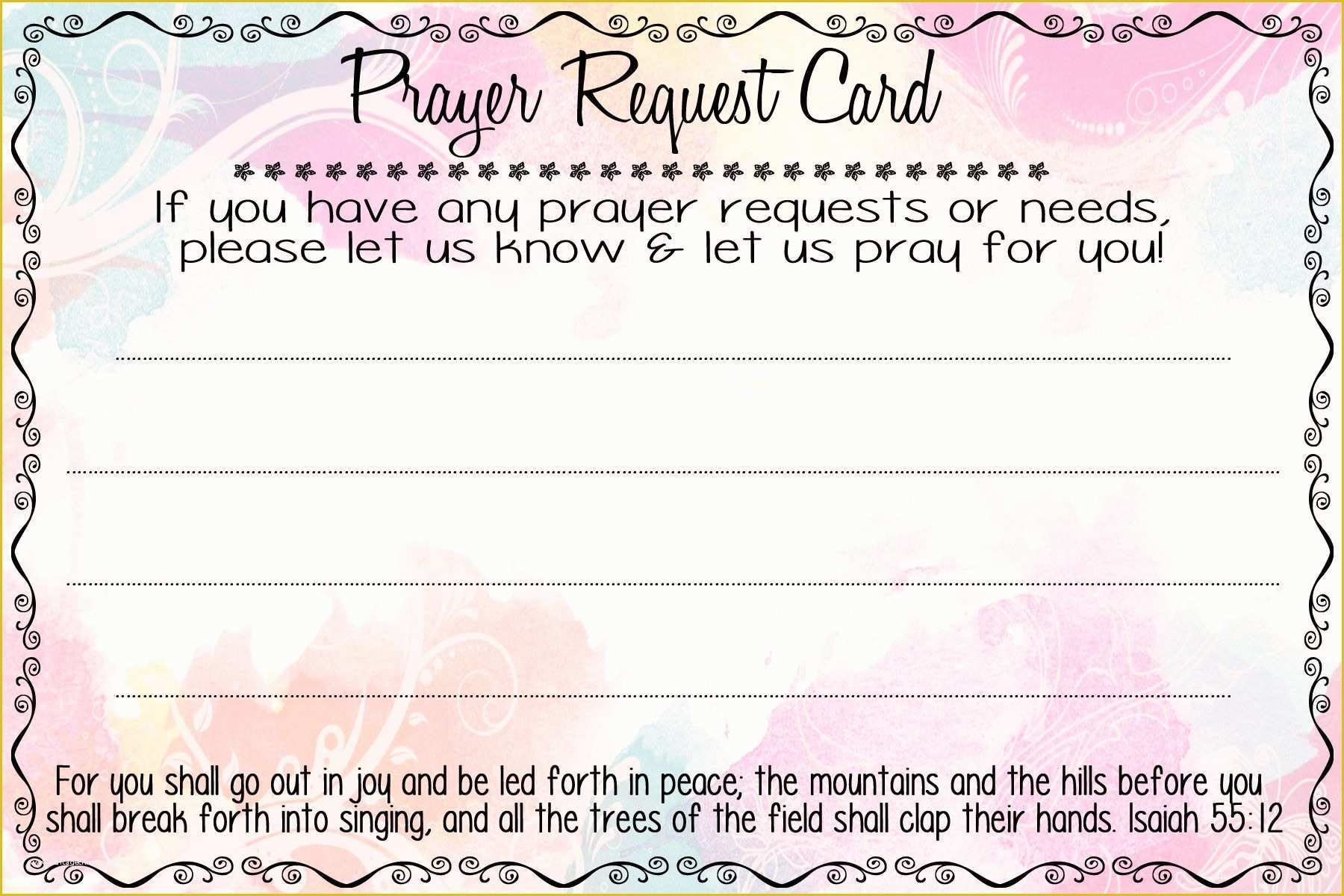 Prayer Request Card Template Business Plan Templates Prayer Request Card Template Business Plan Templates