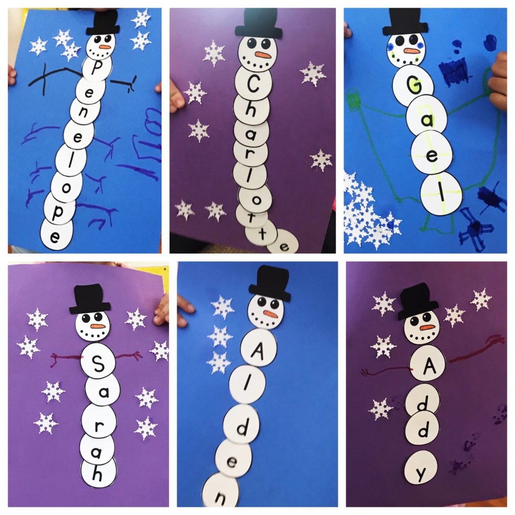 Free Printable Snowman Name Template
