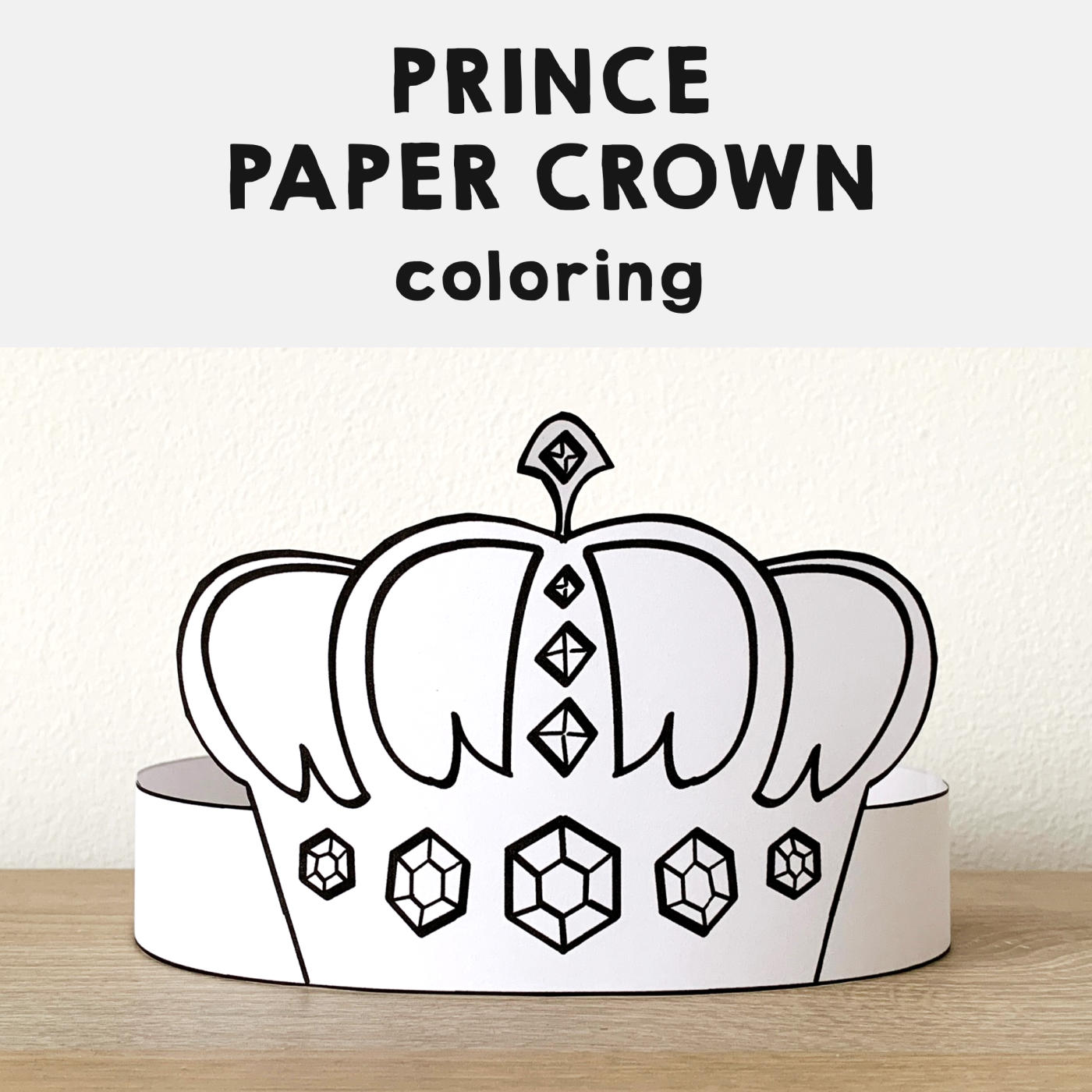 Free Printable Prince Crown Template