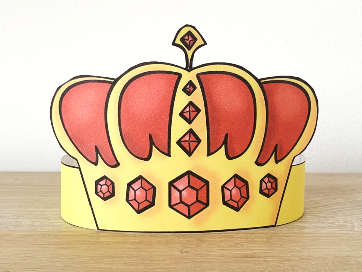Prince King Paper Gold Crown Printable Royal Costume Craft Activity Made By Teachers