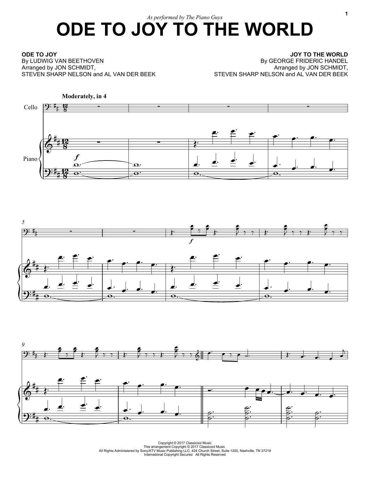 Print And Download Ode To Joy To The World Sheet Music Sheet Music Download Print Ode To Joy To The World