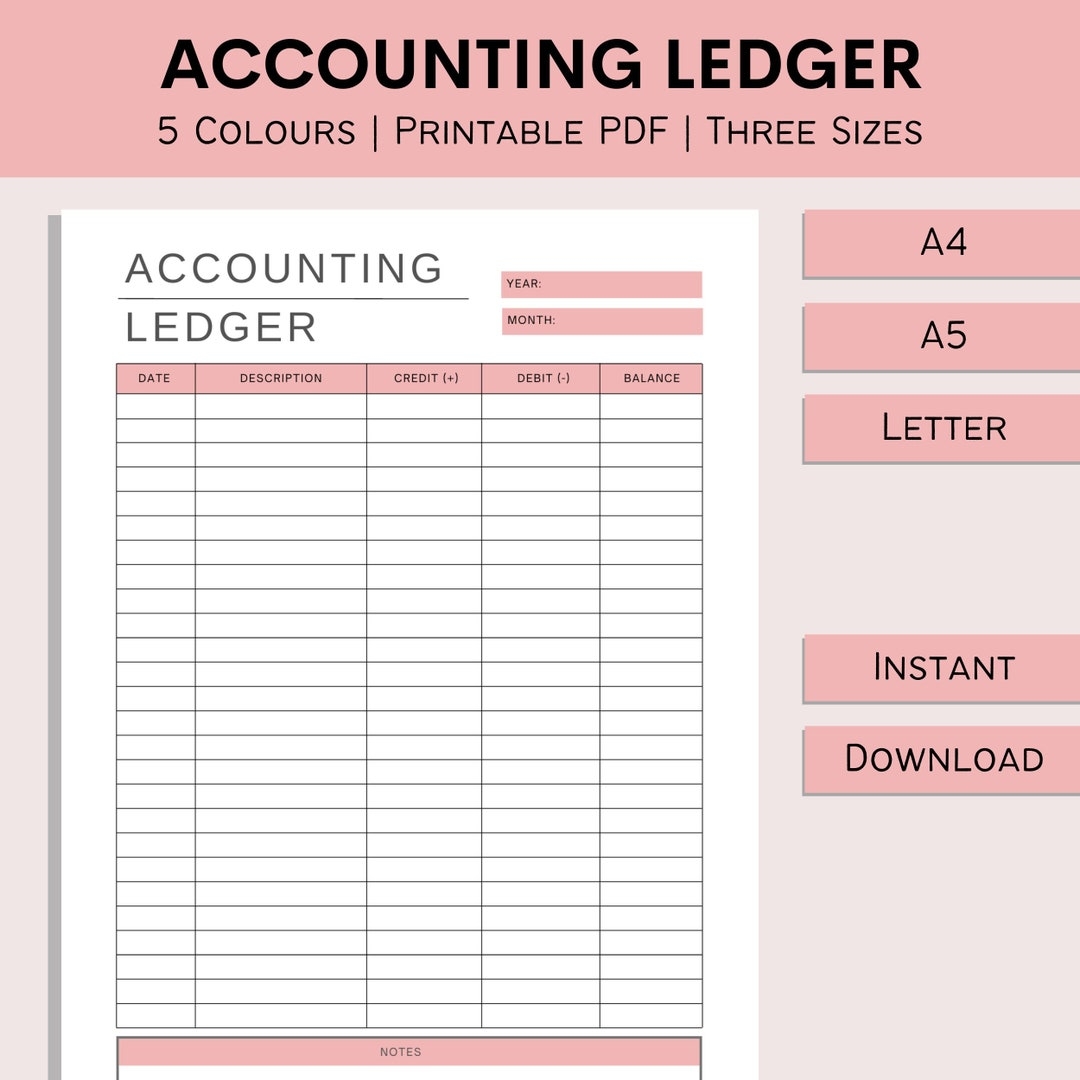 Printable Accounting Ledger Bookkeeping Template Small Business Accounting Credit And Debit Log Book PDF A4 A5 Letter Etsy Finland Printable Accounting Ledger Bookkeeping Template Small Business Accounting Credit And Debit Log Book PDF A4 A5 Letter Etsy Finland