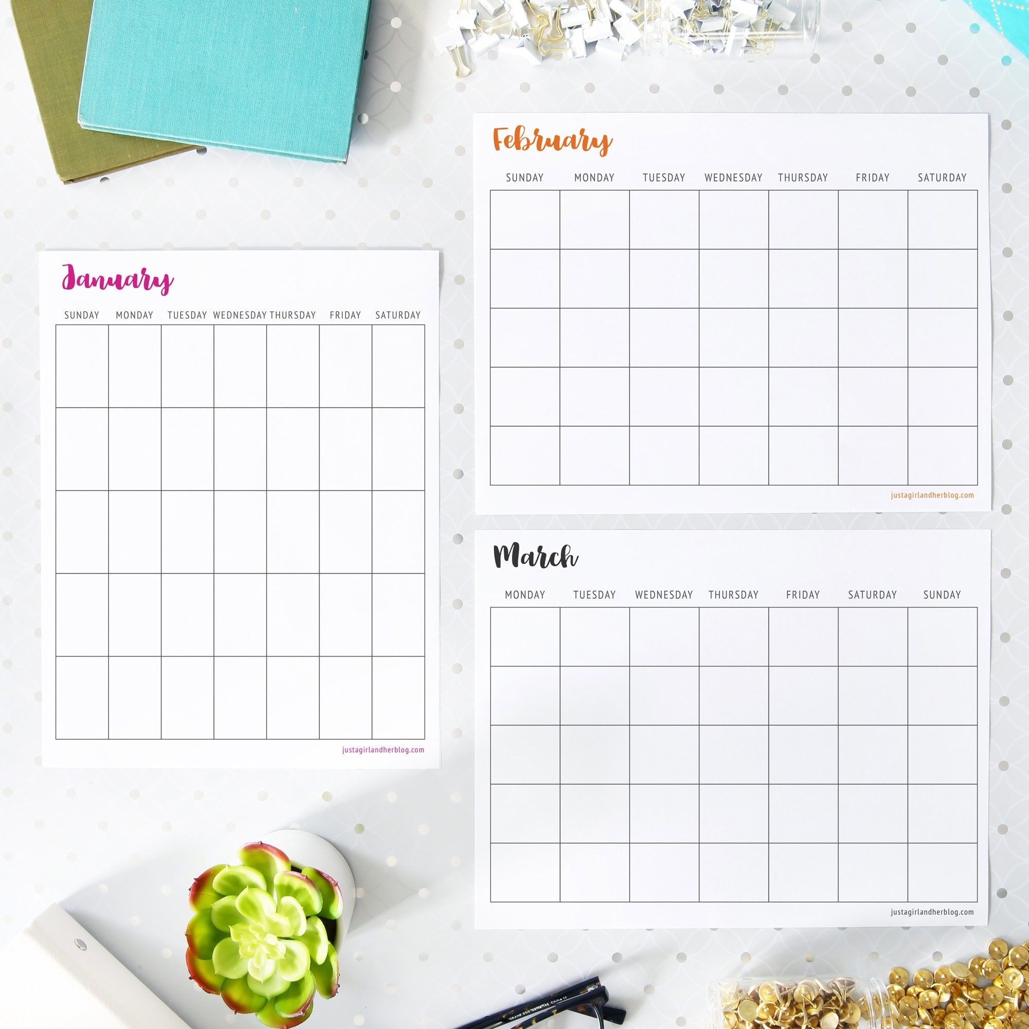Free Printable Calendar Waterproof Paper
