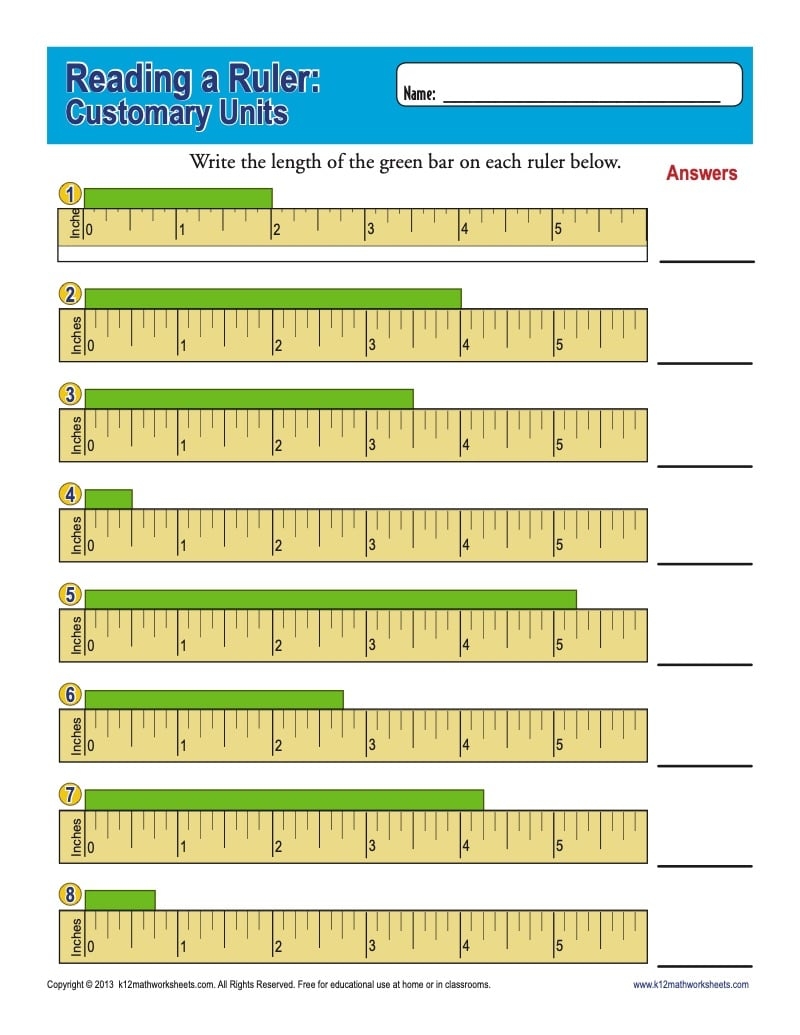 Printable Mm Ruler U0026 Inches Ruler K12 Math Worksheets