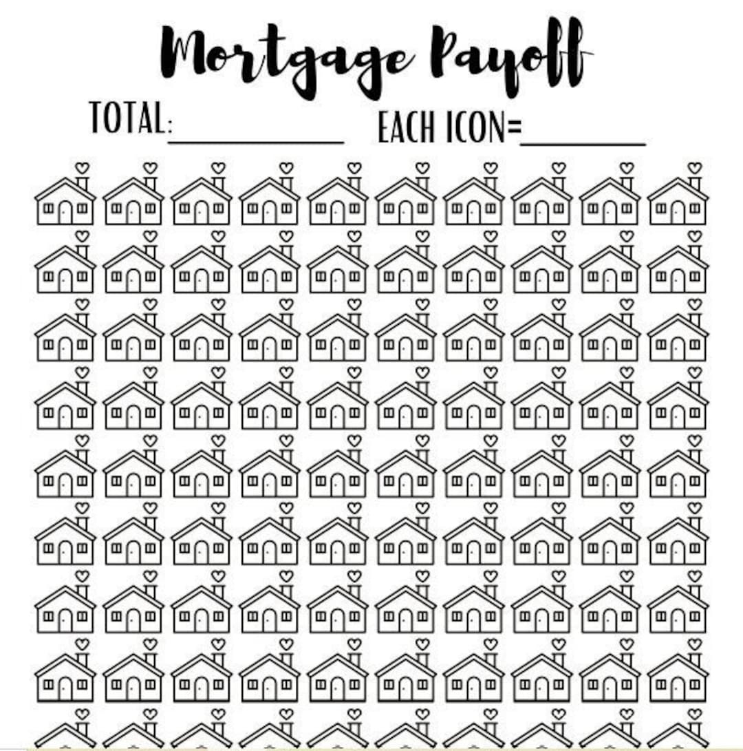 Printable Mortgage Payoff Tracker Debt Tracker Dave Ramsey Baby Steps House Payoff Digital Tracker Debt Free Etsy