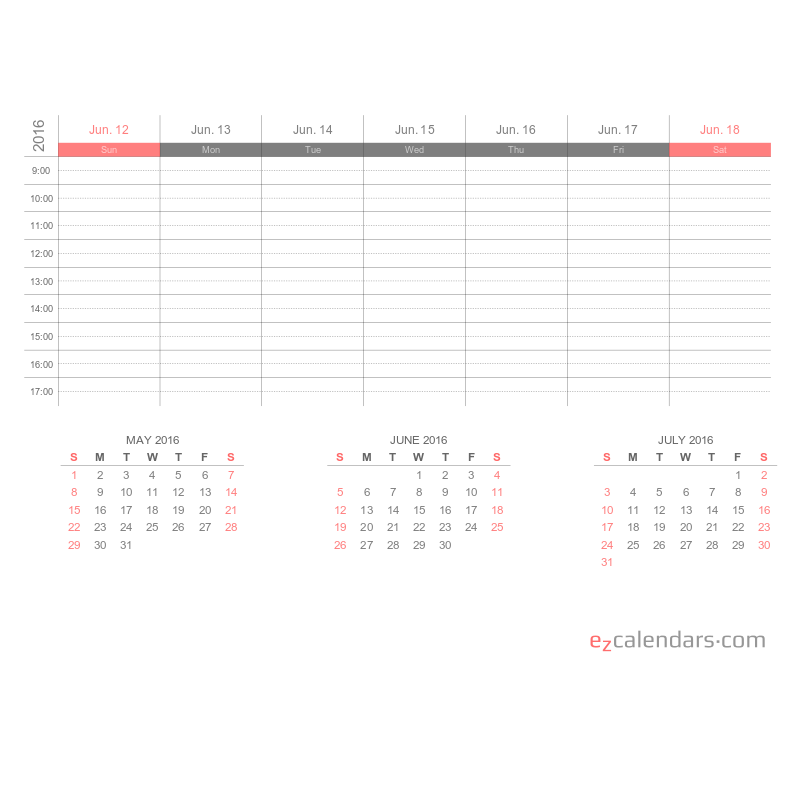 Printable Monthly Appointment Calendar