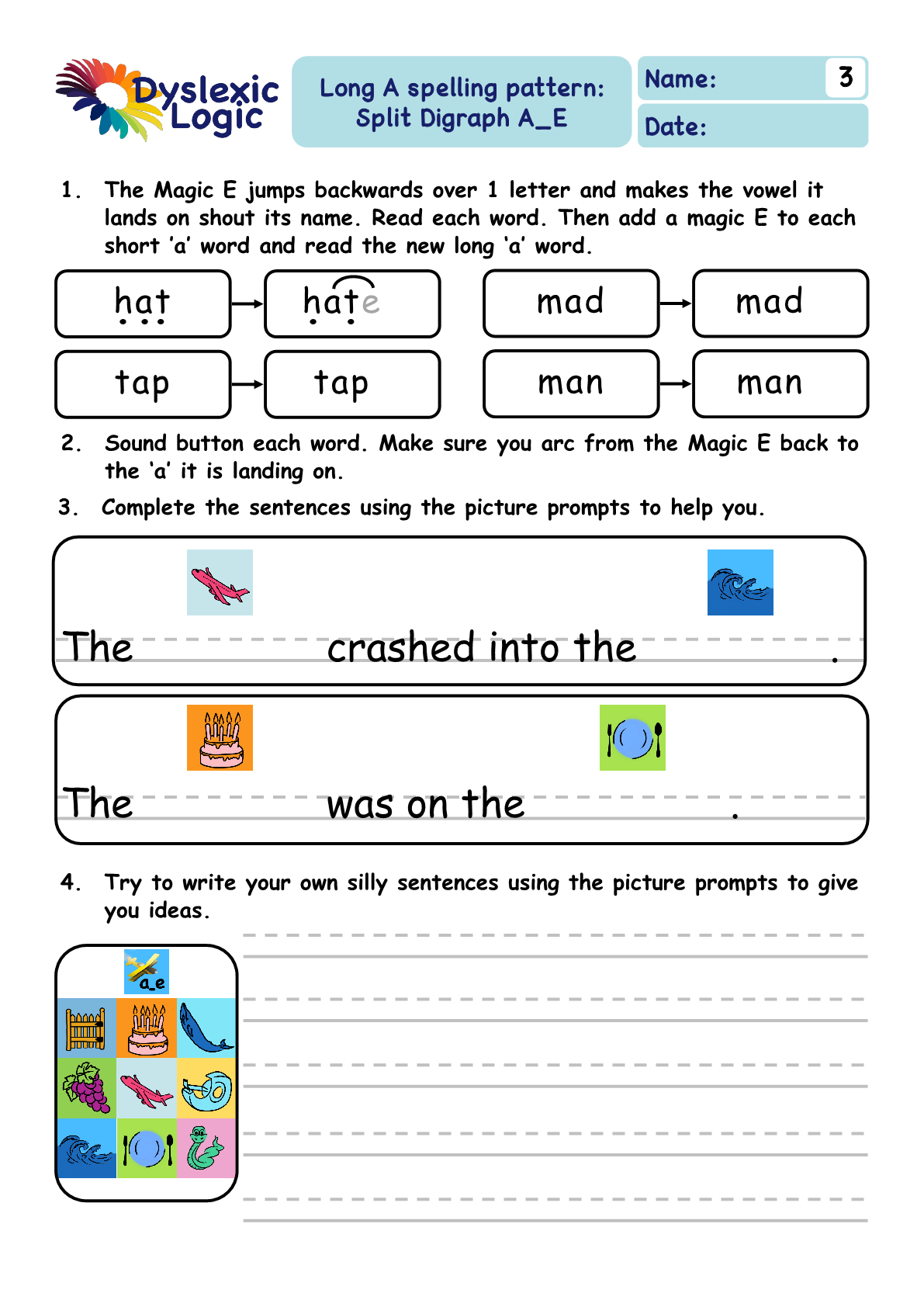 Dyslexia Printable Worksheets