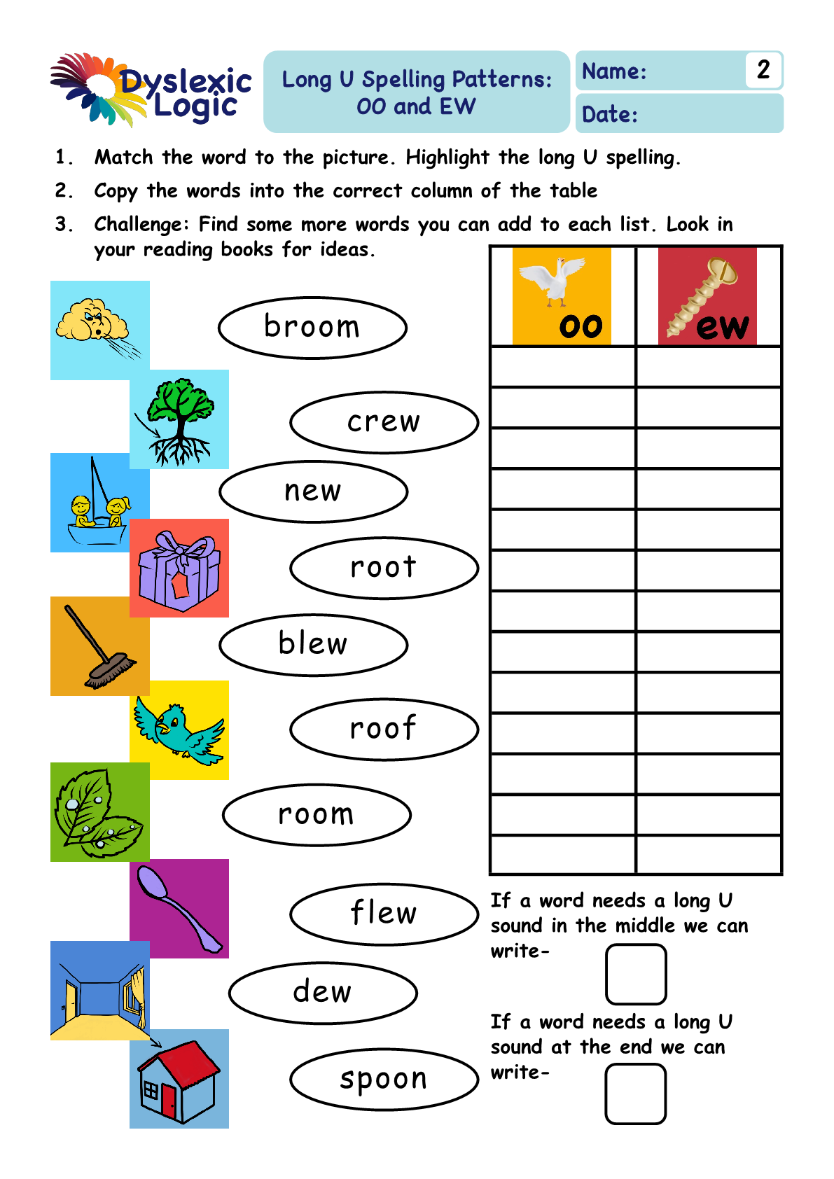 Printable Phonics Support Resources Dyslexic Logic