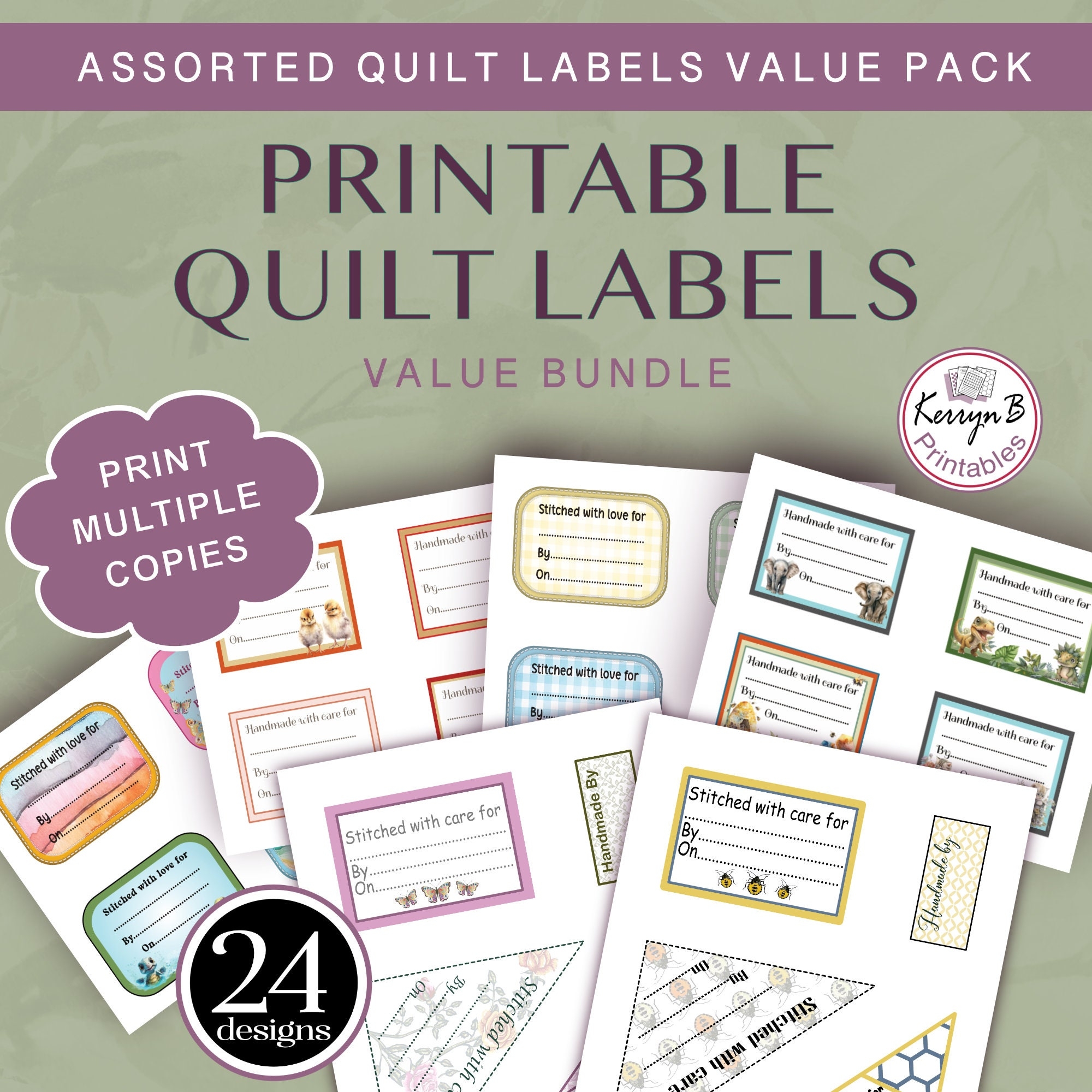 Free Printable Quilt Label Template