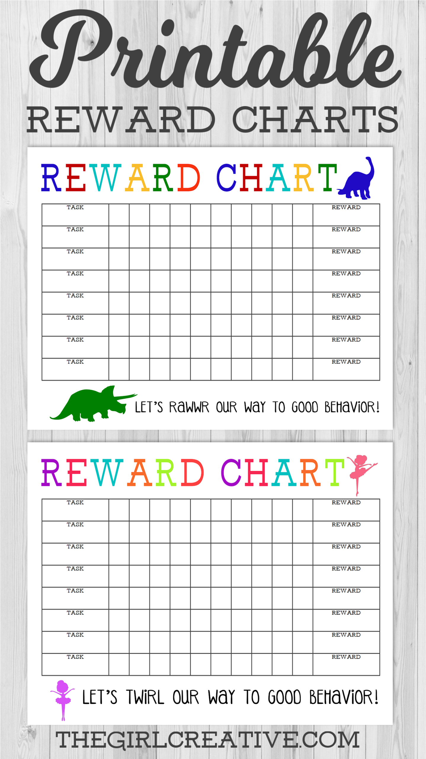 Printable Reward Charts Boy U0026 Girl The Girl Creative Printable Reward Charts Boy U0026 Girl The Girl Creative