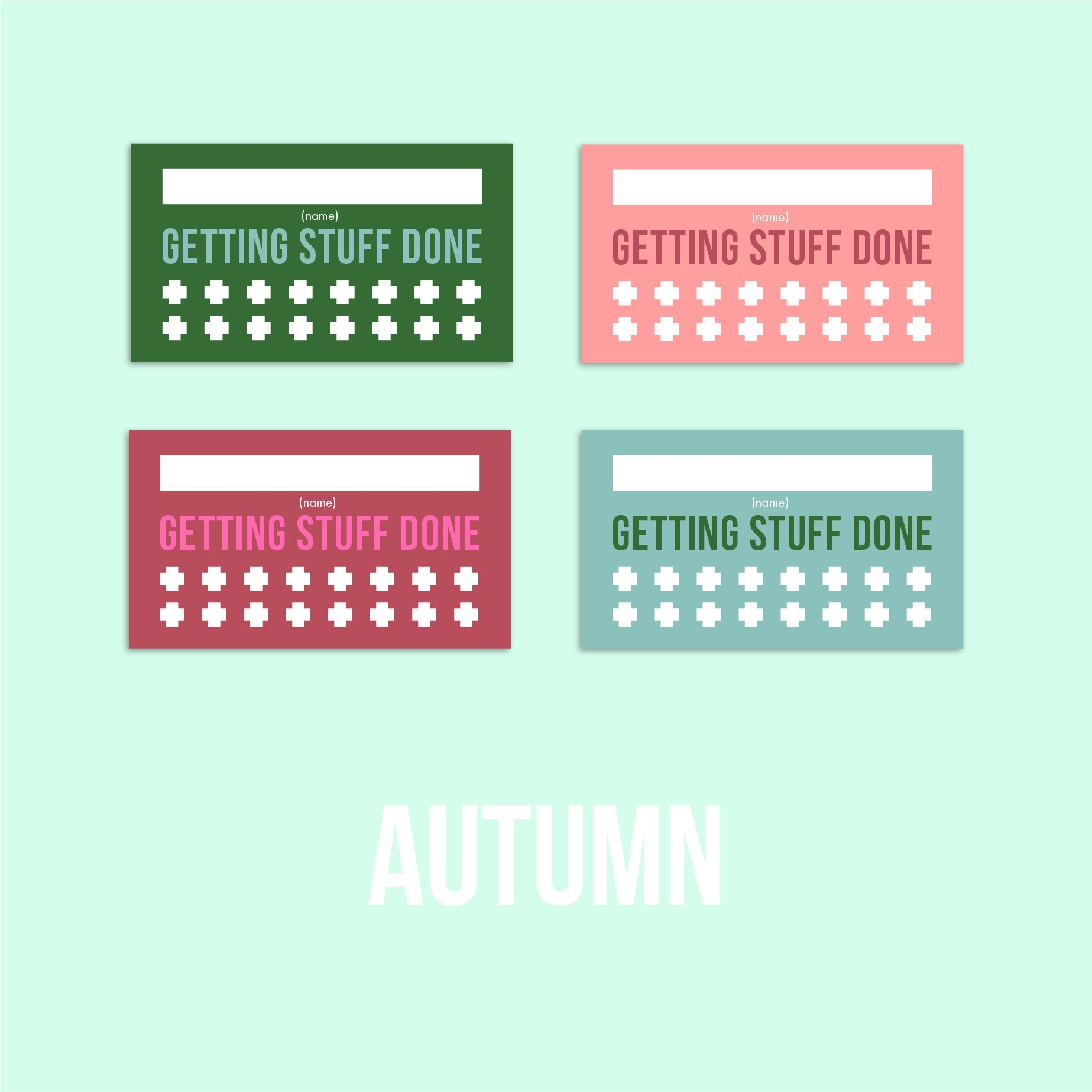 Free Printable Punch Card Templates