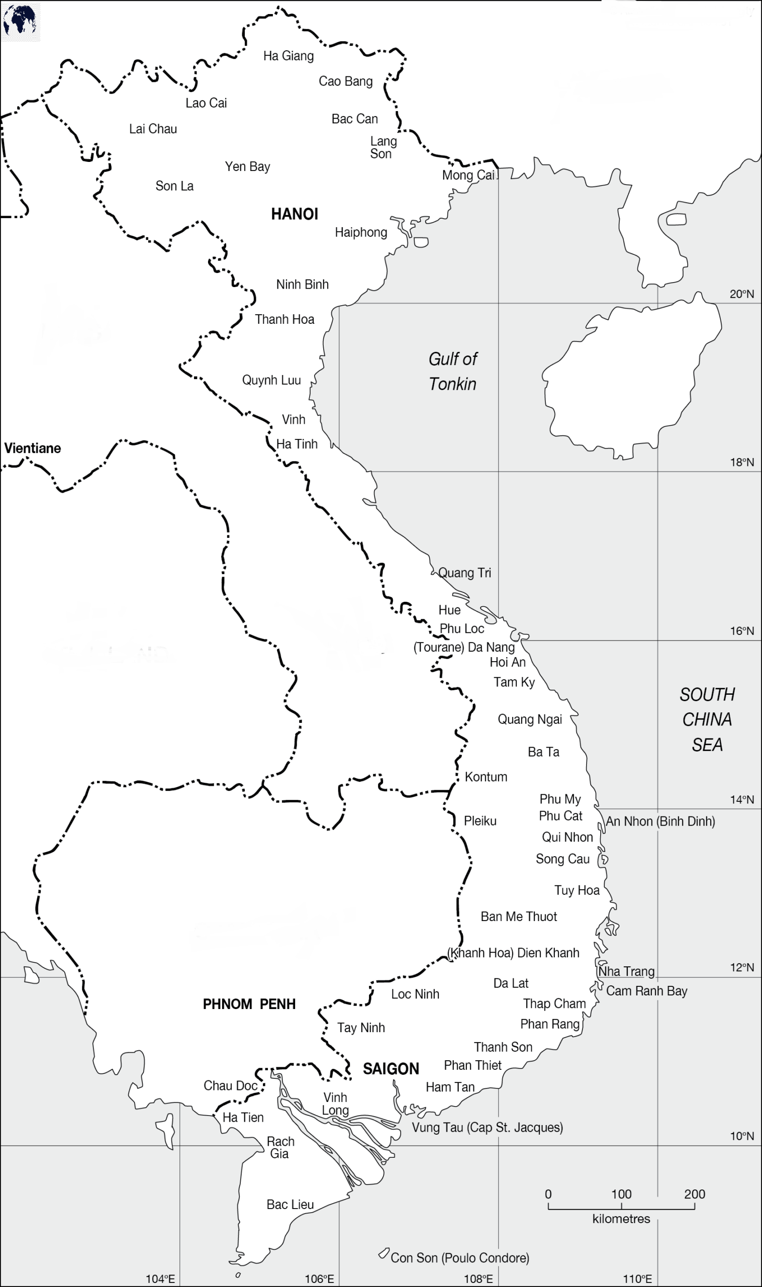 Printable Map Of Vietnam Printable Map Of Vietnam