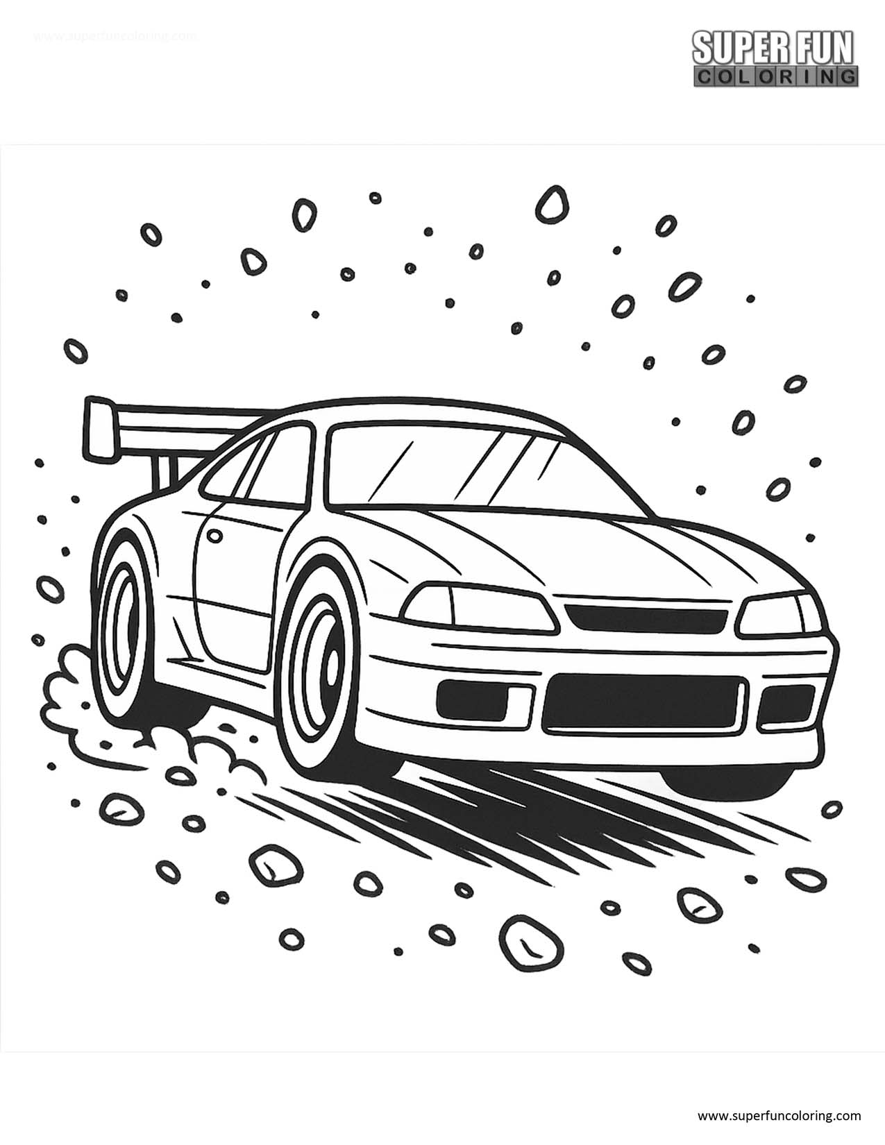 Race Car Coloring Page Super Fun Coloring Race Car Coloring Page Super Fun Coloring